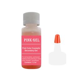 Inks Tattoo Pink Gel for During Permanent Makeup Eyebrow Lip Cosmetic Color During Care Gel 1.2 OZ