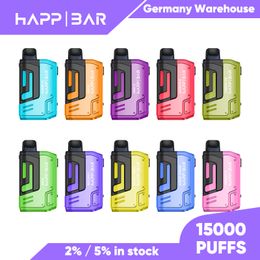 eu warehouse puff disposable e cigarettes HAPP BAR BST15000 30W Boost 15000 puffs vaper vape 15k vaper desechables 10 Flavours