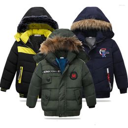 Jackets 2024 Winter Boys Coat Children Clothes Long Sleeve Kids Jacket For Girls Warm Outerwear Zipper Hooded