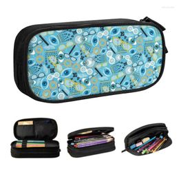 Cosmetic Bags Clear Vision Pencil Case For Boy Girl Large Storage Optometry Glasses Pen Box Bag School Accessories