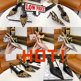 2024 Summer Designer Heel New Rivet High-heeled Shoes Dress shoes Women Nude Color patent leather mouth pointed toe party 35-41