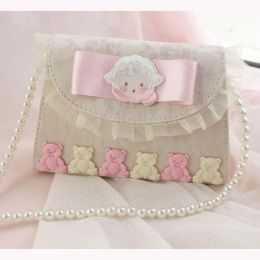 Bags Lolita Shoulder Bag 2022 Kawaii Party Bags for Girls Trendyol Bear Patchwork Lace Fashion Coin Purse Cute Japanese Bolso Mujer