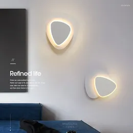 Wall Lamp Creative LED Living Room Background Nordic Minimalist Rotating Corridor Bedroom Bedside