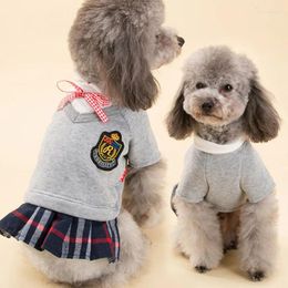 Dog Apparel Pet Clothes Chihuahua Puppy Costume Uniform Suit Clothing For Small Dogs Couple Shirt Ropa Para Perro