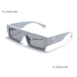Mode von luxuriöser Sonnenbrillen vor Whithoes Designer neuer kleiner quadratischer Trend von Whiteshirtgläser leuchtend gelber Designer für Frauen hochwertiger Outdoor 114