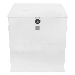 Party Supplies Wedding Card Box Graduation Gift Cards Lock Boxes For Business Gifts An Anniversary Acrylic