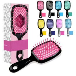 U Brush Detangling Hair Brush Anti Static Paddle Brush Brosse Club Massage Hair Brush Comb Prevent Trichomadesis Hair SAC Massager