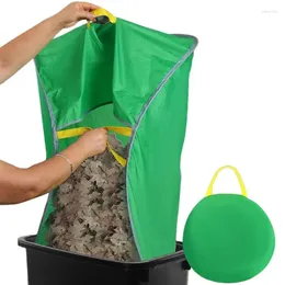 Storage Bags -up Leaf Collection Bag Lawn With Handle Reusable Garden Waste Durable Accessories For Trash