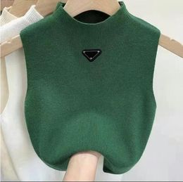 NEW Summer short designer clothe woman vest womens knit shirt sexy top base shirt light thin Letter embroidery for womans vest top waistcoat jumper woman luxury lc