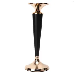 Candle Holders Pillar Holder Classic Simple Black Iron Metal Candlestick Home Decor For Candlelight Dinner Wedding