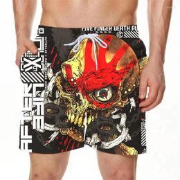 Men's T Shirts Trend Beach Shorts Men T-Shirt Kids Clothes Red Bloody Skull Printed Harajuku Over Size Shirt Cool Casual Tops