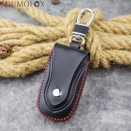 Wallets Genuine Leather Men Car Key Wallet Unisex Housekeeper Women Keys Organiser Keychain Cover Zipper Keys Case Bags Pouch Key Holder