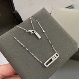 Necklaces Boutique 925 Sterling Silver MOVE Series Luxury Wedding Jewellery Accessories Anniversary Gift For Women Sexy Pendant Necklace