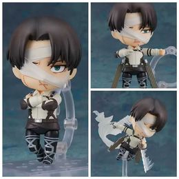 Action Toy Figures Attack on Titan Anime Figure LeviAckerman 2002 Rivaille Action Toys for Children Figure Collector 10cm Birthday Gifts T240422