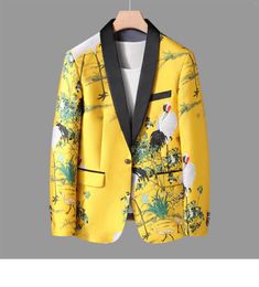 Men's Jackets C0279 Fashion Coats & 2024 Runway Luxury European Design Party Style Clothing