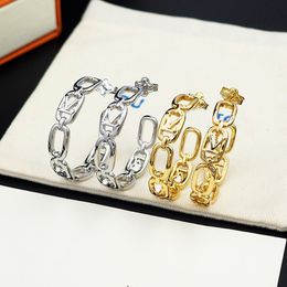 Charm Designer Hoop Earrings Copper 18K Gold Plated Love Jewelry for Women Jewelry Travel Gift Earrings