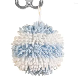 Towel Chenille Hand Soft Absorbent Towels Ball Decorative Hanging Fuzzy For Bathroom Kitchen Decor Color