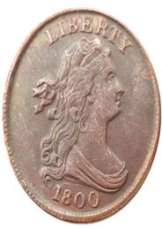 US 18001808 8pcs date for chose Draped Bust Half Cent Copper Craft Copy Decorate Coin Ornaments home decoration accessories3124476
