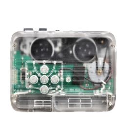 Player Transparent Shell Bluetooth Tape Player Supports Bluetooth Input/Output/Fm Radio Cassette Tape Walkman Player