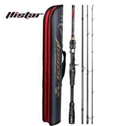 Histar Assassins Portable Full Carbon Fuji Reel Seat Fast Action 1.68m to 2.44m Spinning and Casting Travel Fishing Rod 240415