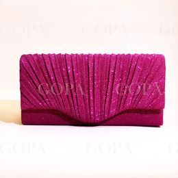 Women Lady Female Evening Dinner Clutch Shimmering Elegant Bag Shoulder bag Handbag Glitter Purse Party Coctail Wedding 240418