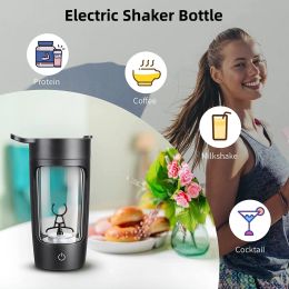 Juicers 650ml Rechargeable GYM Shaker Bottle 22oz Shaker Bottles for Protein Mixes USB Protein Shake Bottles Electric protein Shaker