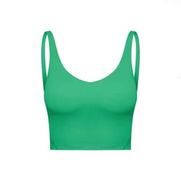 Designer Lelemon Yoga Tank Womens Bra Classic Popular Soft Tank Gym Crop Lelemon Yoga Vest Beauty Back Shockproof with Removable 832