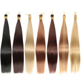 High Temperature Silk Straight Hair Handle Straight Bulk Hair Chemical Fibre Crochet Straight Hair Handle Wig Manufacturer Directly Supplied