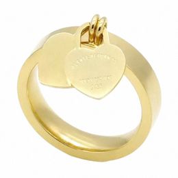 Unisex luxury gold Ring for Men Women Unisex Designer Rings Jewellery Sliver Colour W2Wc#