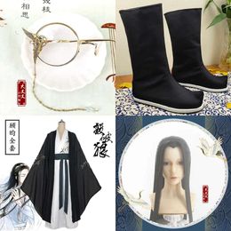 Yun Gu Chang Geng Costume Anime Sha Po Lang Cosplay Halloween Chinese Anicent Costumes Full Set Men Adult Wig Shoes Y0903 s