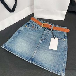 Triumphal Arch Short Skirt Designer Celiene Top Quality Luxury Fashion Comfortable Skirts Spring/Summer New Back Bag Embroidered Denim Skirt