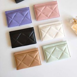 Luxury Women's Leather and Card Men's Bag Fashion Classic Mini Bank Wallets Cardholder's Small Ultra Thin Coin Purses Key WalletHolder's