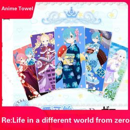 Towel Anime Re:Life In A Different World From Zero Bath Adult Microfiber Towels Large Thin 140x70cm Body Face Bathroom