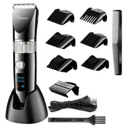 Clippers Waterproof Professional Hair Clipper Adjustable Electric Hair Trimmer Beard Men Electric Hair Cutting Machine Barber Haircut Kit