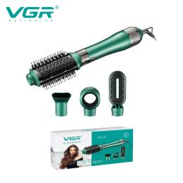 Dryer VGR Four In One New Upgrade 360 Surround Negative Ion Curling Comb Multifunctional Dry And Wet Hot Air Comb Electric Hair Dryer