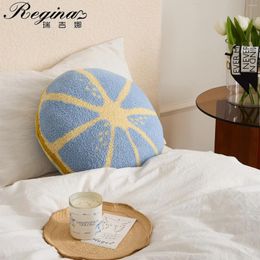 Pillow REGINA Kawaii Design Downy Throw Cute Winter Warm Soft Fluffy Microfiber Knitted Sofa Decorative Back Seat