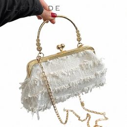 chinese Style Small Crossbody Bags for Women 2024 Luxury Designer Fi Short Handle Handbags and Purses Trend Chain Cluth K8MU#