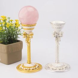 Display Wholesale luxury Enamel Crystal Ball Stand Display Rack Sphere Holder Glass Ball Base egg holder