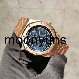 audemar pigeut audemar watch Luxury Mens Mechanical Watch Brand Royal Rose Gold Blue 26574or 1220or. 02 Swiss es Wristwatch high quality