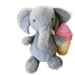 Custom Plush Grey Elephant Toy with Soft Material