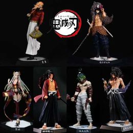 Action Toy Figures Anime Demon Slayer Kimetsu No Yaiba Figure Giyuutarou Daki Kokushibo Tsugikuni Yoriichi Douma Inosuke Action Figures Model Toys T240422