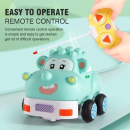 Cars 2.4G Remote Control Vinyl Cartoon Car High Strength Collision Resistance RC Kids Toy for Children Gift