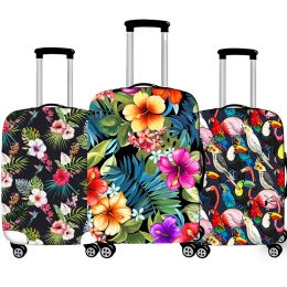 Accessories Fashion Flowers Grass Print Luggage Cover for Travel Accessories Antidust Suitcase Protective Covers Elastic Trolley Case Cover