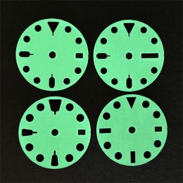 Watches 28.5mm C3 Green Luminous Watch Dial for NH36 NH35 NH34 Movement Modified Part Mechanical Watch Face Enamel Dials Accessories