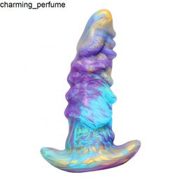 ZWFUN Colourful Soft Silicone Anchor Monster Dildo large Lesbian Anal Toys Penis Giant Fantasy dildo Adult Toys Creature Dildo