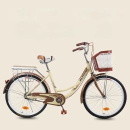 Lights Adult Bicycle Women's Adult Lightweight Male and Female Commuting City Gift Work Student Bicycle