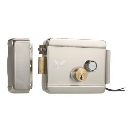 Control WAFU Smart Electric Gate Door Lock Secure Electric Metallic Lock Electronic Door Lock Door Access Control for Office Warehouse