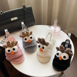 Slippers 2024 Home Cute Bird Cotton Ladies Autumn And Winter Comfortable Furry Women Fashion Women's Shoes