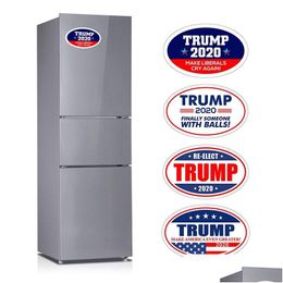 Car Stickers 4 Types New Styles Donald Trump Magnetic Refrigerator Sticker 14X9Cm Fridge Magnets Wall Drop Delivery Automobiles Motorc Dhngb