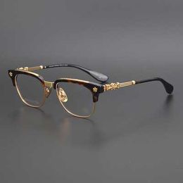 Ch Cross Sunglasses Frames Designer Heart Men Eyeglass Pure Titanium Gold Glasses Plate Myopia Chromes Women Brand sunglasses of women glasses IO70